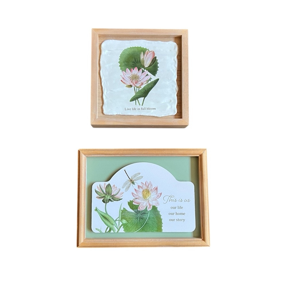 Ashland Lily Pond Tabletop Wall Decor